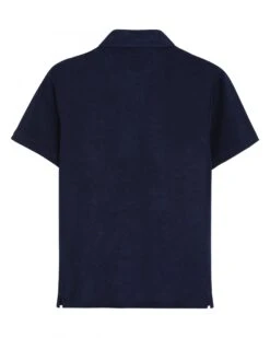 Vilebrequin Mens Phoenix Navy Blue Terry Cotton Polo Shirt -Boss Shop vilebrequin mens phoenix navy blue terry cotton polo shirt p43354 260229 zoom