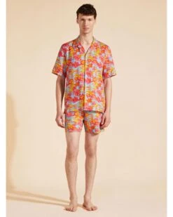 Vilebrequin Mens Tahiti Flowers Bowling Shirt Multi Blue Red -Boss Shop vilebrequin mens tahiti flowers bowling shirt multi blue red p44852 284196 zoom