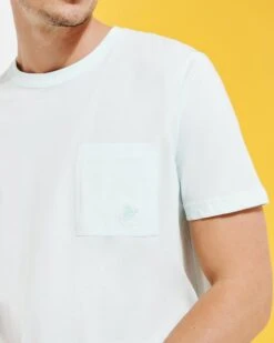 Vilebrequin Mens Titus Organic Cotton T Shirt, Glacier Blue Tee -Boss Shop vilebrequin mens titus organic cotton t shirt glacier blue tee p43352 260196 image