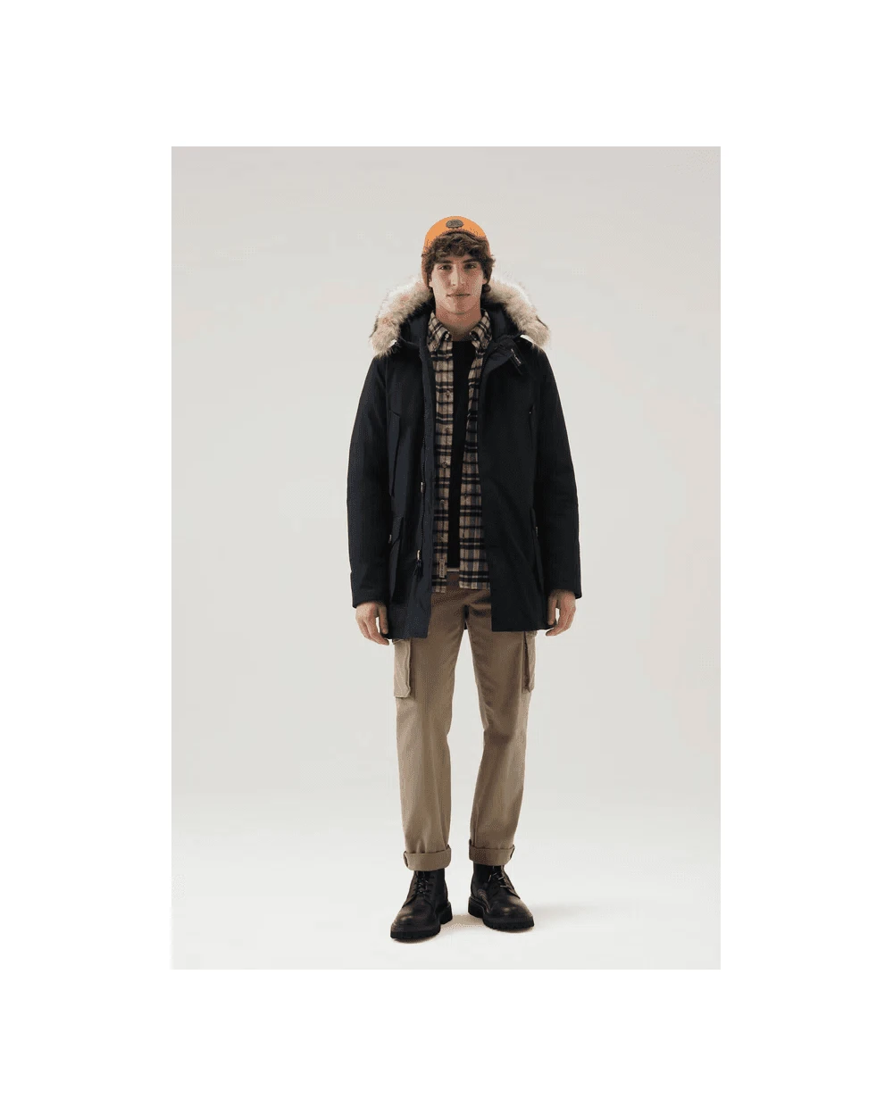 WOOLRICH Mens Arctic Fur Jacket Melton Blue 4 WOOLRICH Mens Arctic Fur Jacket Melton Blue - Image 2