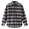 WOOLRICH Mens Traditional Flannel Shirt Black Grey -Boss Shop woolrich mens traditional flannel shirt black grey p44153 278590 zoom